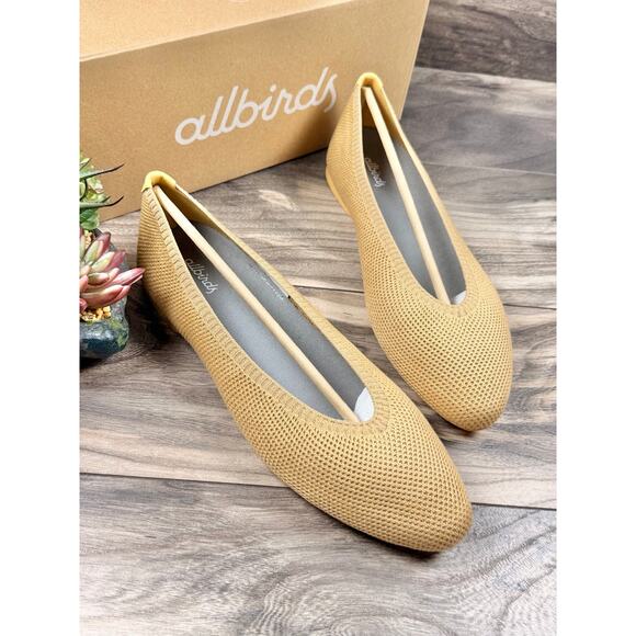 allbirds Shoes - NIB Allbirds 10 Tree Breezer Point Ballet Flats Forage Tan
